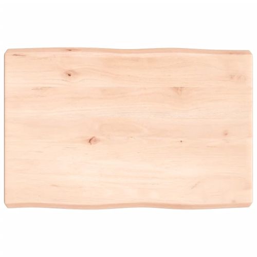 Vidaxl Dessus De Table Bois Massif Non Traité Bordure Assortie