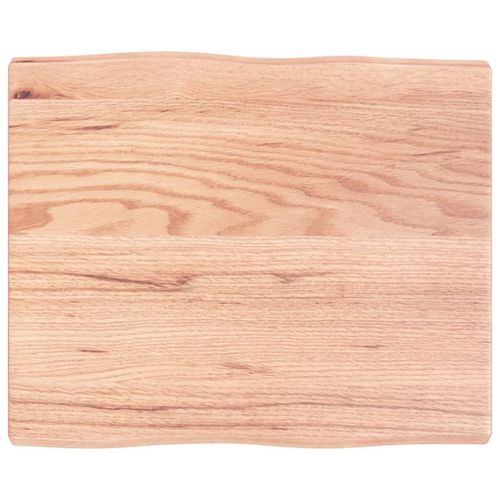 Vidaxl Dessus De Table Bois Massif Traité Bordure Assortie