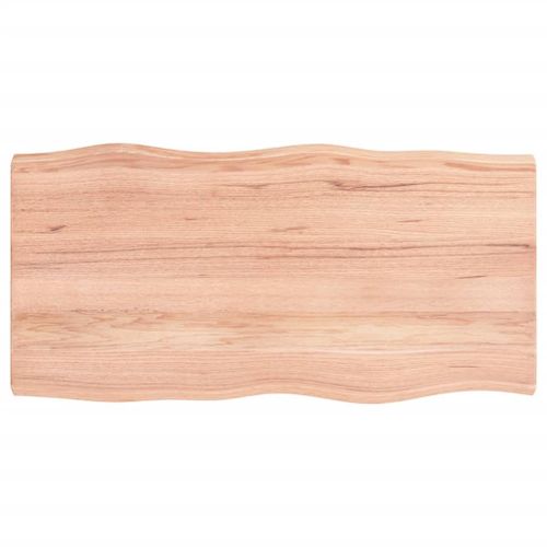 Vidaxl Dessus De Bureau Marron Clair 80x40x4 Cm Bois Chêne Traité