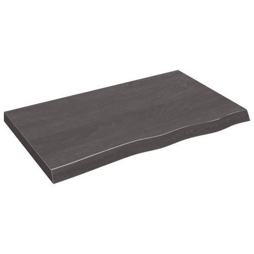 Vidaxl Étagère Murale Marron Foncé Bois Chêne Massif Traité