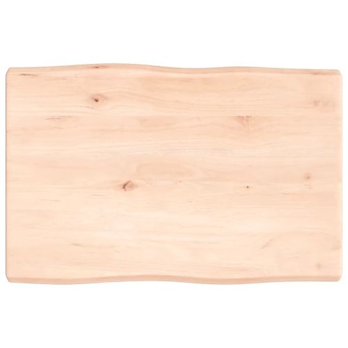 Vidaxl Dessus De Table Bois Massif Non Traité Bordure Assortie