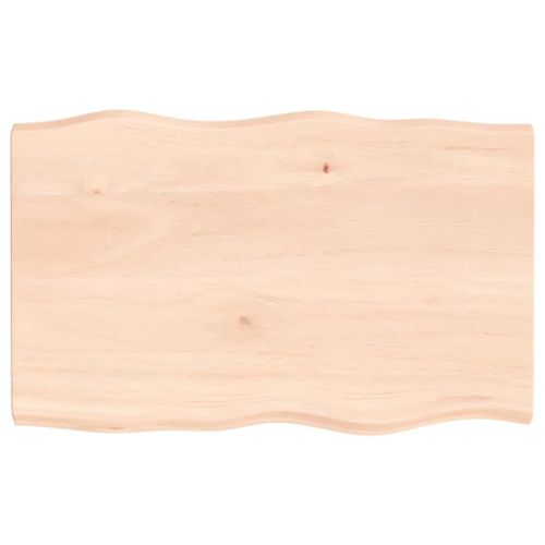 Vidaxl Dessus De Table Bois Massif Non Traité Bordure Assortie