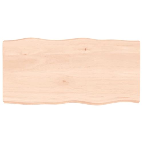 Vidaxl Dessus De Table Bois Massif Non Traité Bordure Assortie