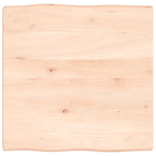 Vidaxl Dessus De Table Bois Massif Non Traité Bordure Assortie