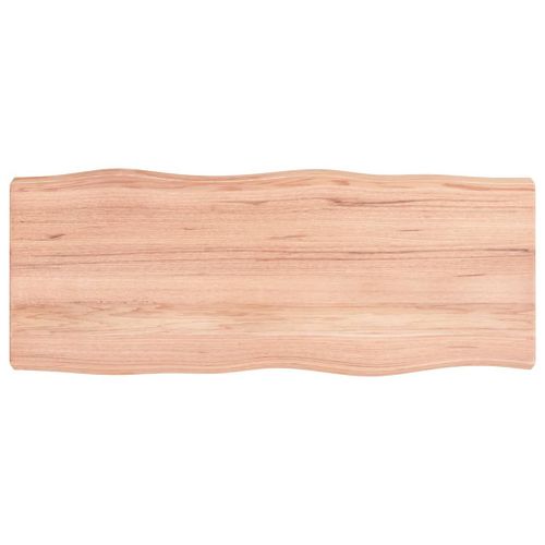Vidaxl Dessus De Bureau Marron Clair 100x40x6 Cm Bois Chêne Traité