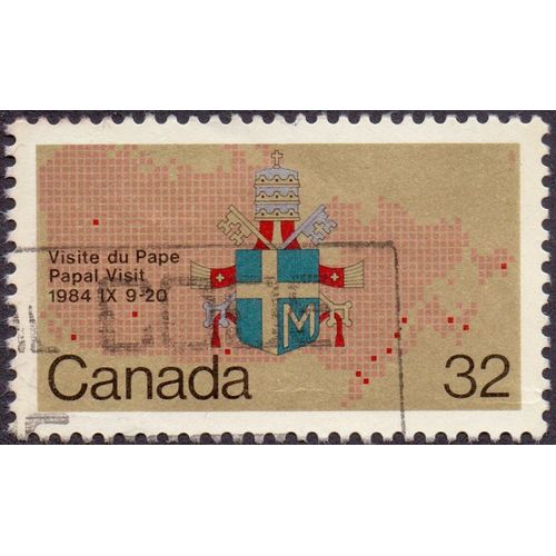 Visite Du Pape .Papal Visit .1984 Ix 9-20.Canada.32.