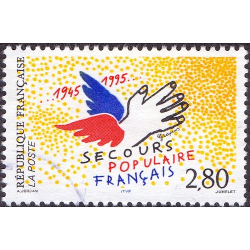 Timbre Secours Populaire Français 1945-1995