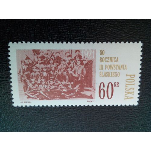 Timbre Pologne Yt 1925 50ème Anniversaire. Du 3e Soulèvement De Silésie 1971 ( 20404 )