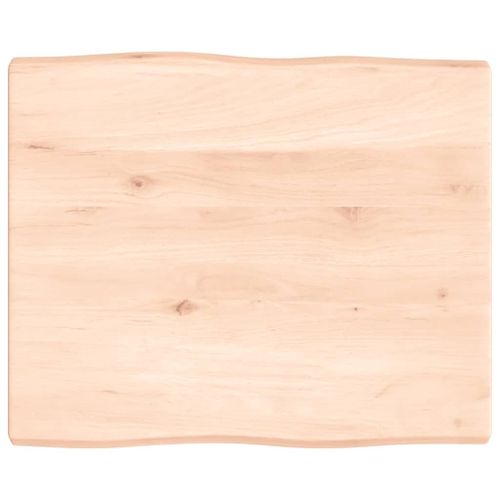 Vidaxl Dessus De Table Bois Massif Non Traité Bordure Assortie