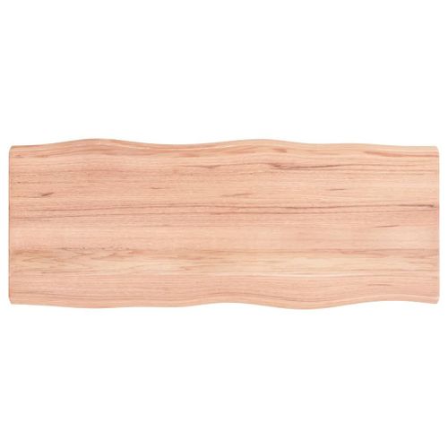 Vidaxl Dessus De Table Bois Massif Traité Bordure Assortie