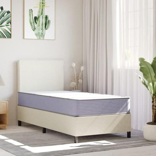 Vidaxl Matelas En Mousse Moyennement Doux 90x200 Cm