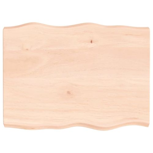 Vidaxl Dessus De Table Bois Massif Non Traité Bordure Assortie