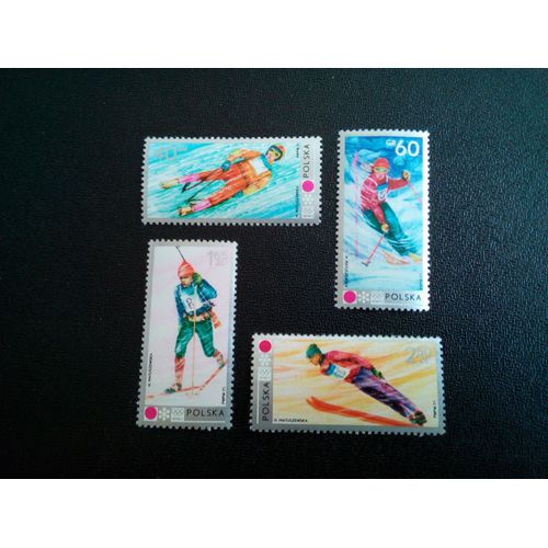 Timbre Pologne Yt 1989 A 1992 Séries: Jeux Olympiques 1972 - Sapporo 1972 ( 20404 )