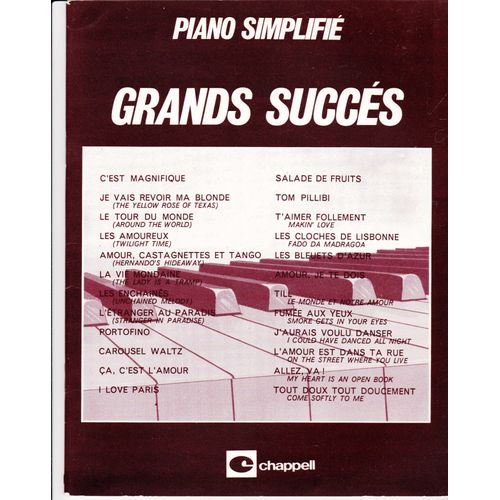 Piano Simplifie ,Grands Succes