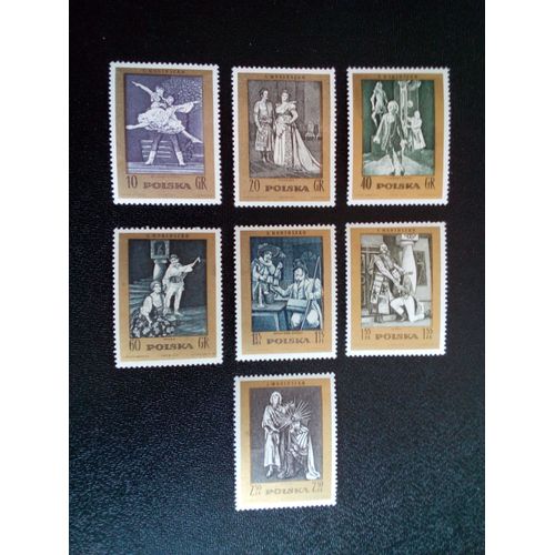 Timbre Pologne Yt 2019 A 2023 / 2025 - 2026 Stanislaw Moniuszko (1819-1872), Compositeur 1972 ( 20404 )