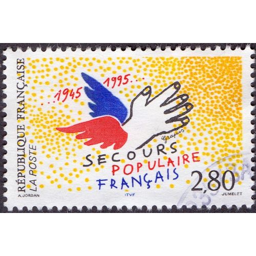 Timbre Secours Populaire Français 1945-1995