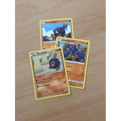 (1644) 2x Nodulithe + Géolithe (Pokemon)