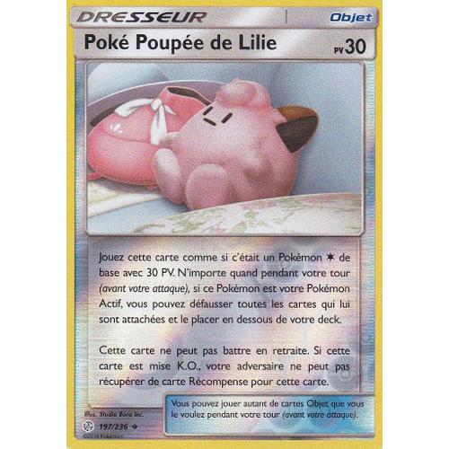 Carte Pokemon - Poké Poupée De Lilie - 197/236 - Reverse - Sl12 Éclipse Cosmique