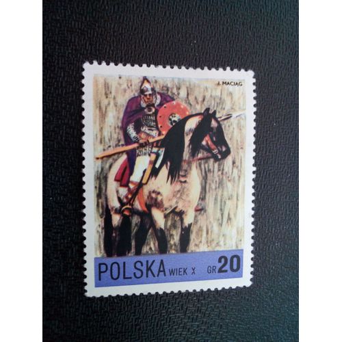 Timbre Pologne Yt 2067 Chevalier, 13e Siècle 1972 ( 20404 )