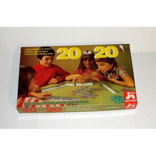 20 Sur 20 Qui Comptera Le Mieux Jeu De Societe Vintage Nathan 1978