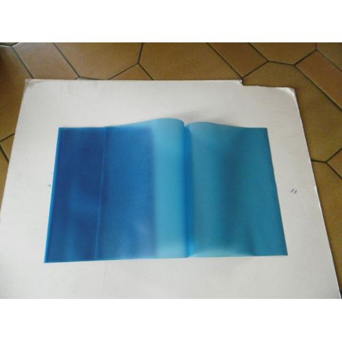 Lot De 10 Chemises Film Polypropylène Souple Transparentes Bleu Pour Serodos Durable 2919