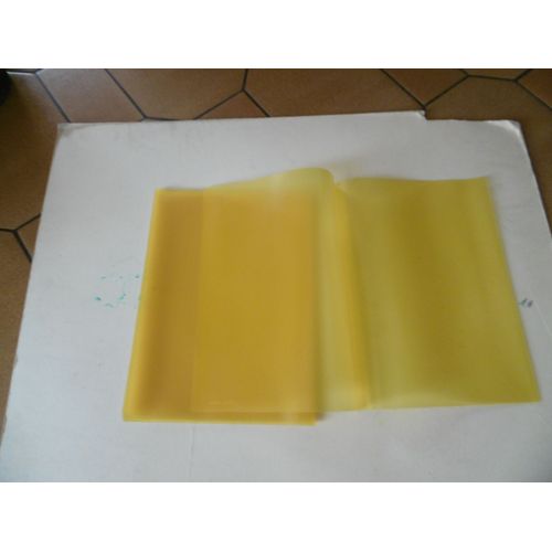 Lot De 10 Chemises Film Polypropylène Souple Transparentes Jaune Pour Serodos Durable 2919