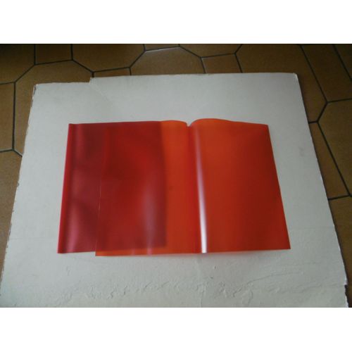 Lot De 10 Chemises Film Polypropylène Souple Transparentes Rouge Pour Serodos Durable 2919