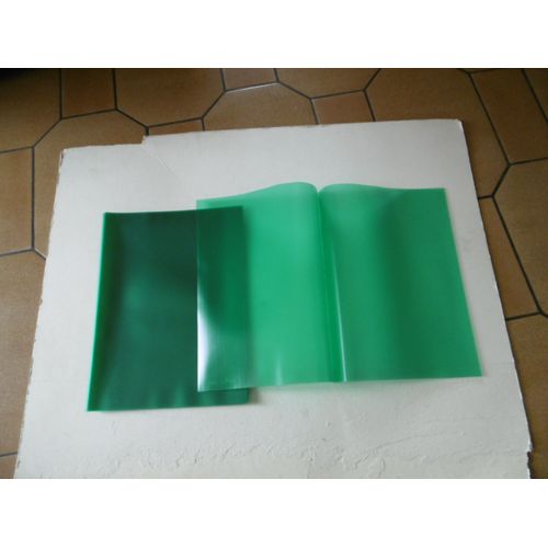 Lot De 10 Chemises Film Polypropylène Souple Transparentes Vertes Pour Serodos Durable 2919
