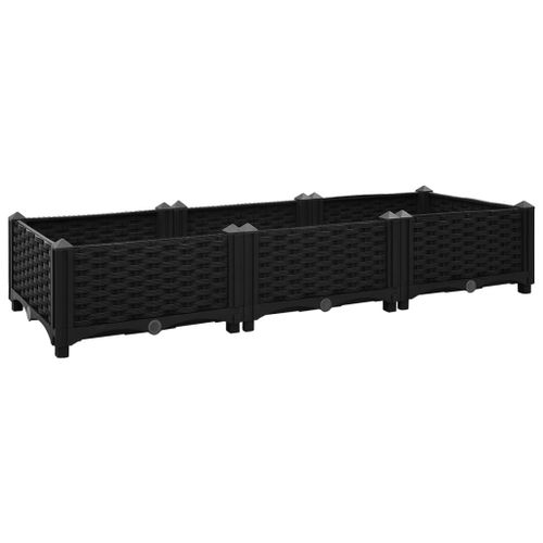 Vidaxl Lit Surélevé 120x40x23 Cm Polypropylène