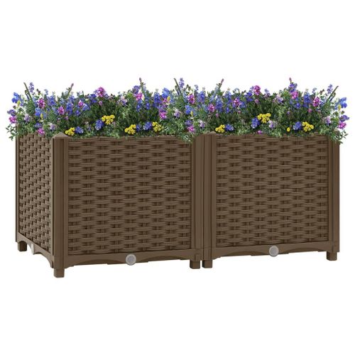Vidaxl Lit Surélevé 80x40x38 Cm Polypropylène