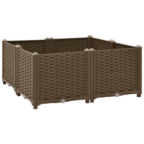 Vidaxl Lit Surélevé 80x80x38 Cm Polypropylène