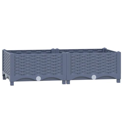 Vidaxl Lit Surélevé 80x40x23 Cm Polypropylène