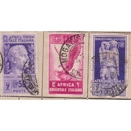 Quatre Timbres D Afrique Orientale Italienne