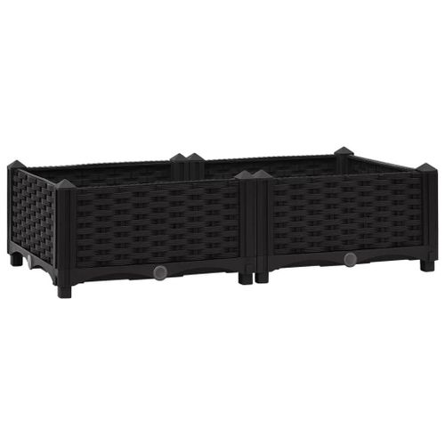 Vidaxl Lit Surélevé 80x40x23 Cm Polypropylène