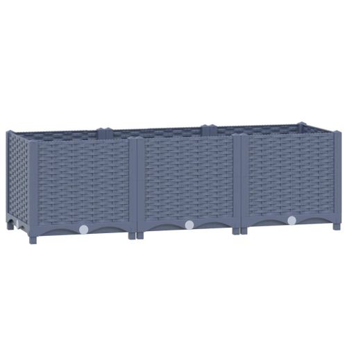 Vidaxl Lit Surélevé 120x40x38 Cm Polypropylène