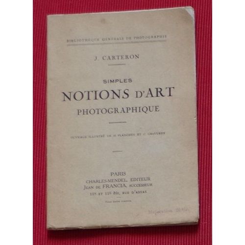 Simples Notions D'art Photographique