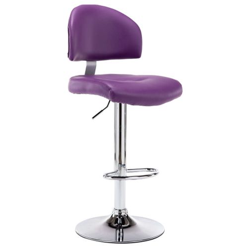 Tabouret De Bar Violet Similicuir