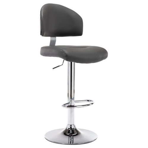 Tabouret De Bar Gris Similicuir