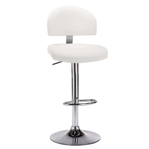Tabouret De Bar Blanc Similicuir