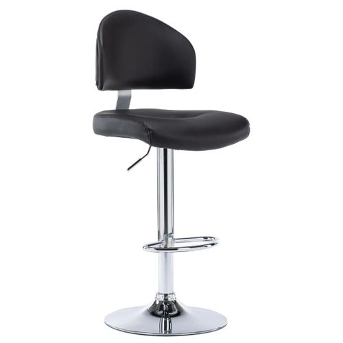 Tabouret De Bar Noir Similicuir