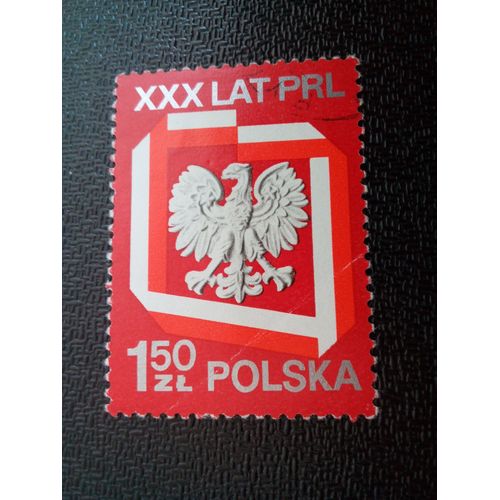 Timbre Pologne Yt 2166 Aigle Polonais Argent 1974 ( 20404 )