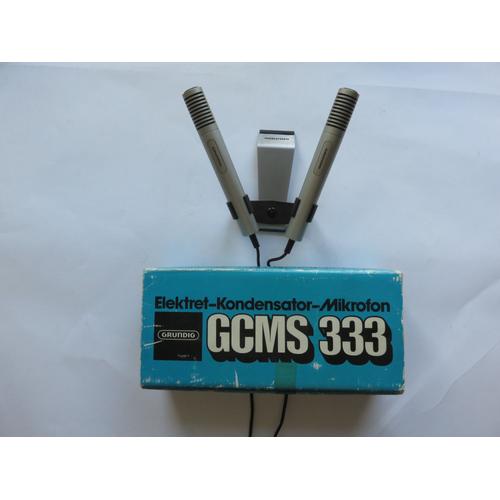 2 Microphones électret cardioïde condensateur : Grunding "GCMS 333" - Vintage