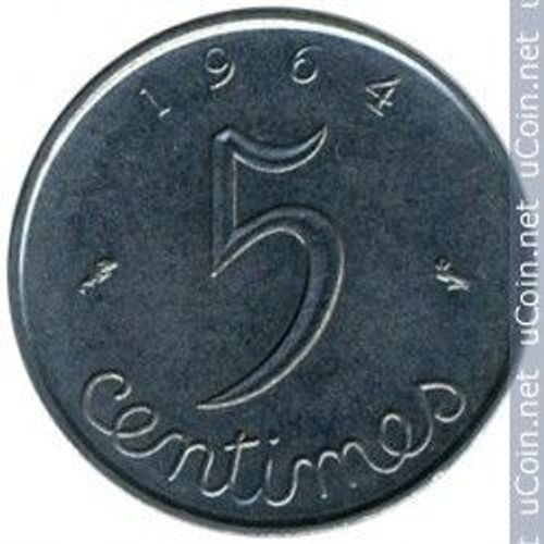 France = Pièce De 5 Centimes, Type Épi, Année 1964.