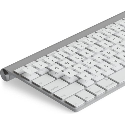 Touches de clavier allemand autocollantes pour PC et ordinateur portable Différentes tailles au choix Avec laminé de protection mat 15x15 mm, iMac Weiß