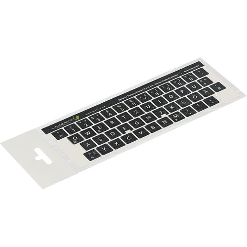 Touches de clavier allemand autocollantes pour PC et ordinateur portable Différentes tailles au choix Avec laminé de protection mat 14x14 mm Noir