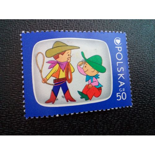 Timbre Pologne Yt 2230 Programmes De Télévision Pour Enfants. Bolek Et Lolek 1975 ( 20404 )