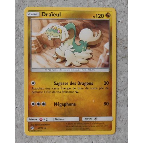Carte Pokemon Française. Draieul 51/ 70 Majesté Des Dragons