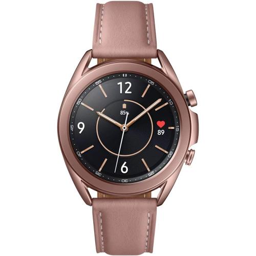 Galaxy Watch3 Bluetooth, Boîtier 41 Mm, Bracelet En Cuir, Capteur De Chute, Suivi De Sport, 48,2 G, Batterie 247 Mah, Ip68, Mystic Bronze [Version Italienne]