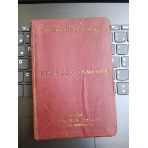 Code De Commerce Dalloz Édition 1919