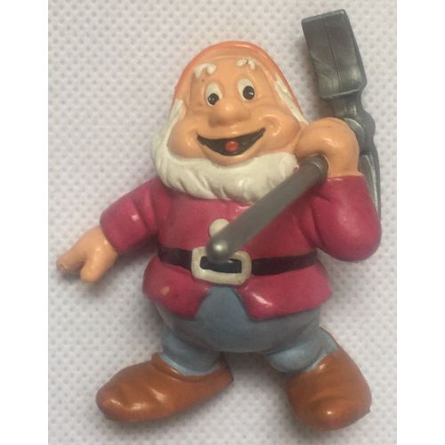 Figurine Nain Avec Pioche , Blanche Neige Et Les Sept Nain, Dessin Animé, Walt Disney, Animation